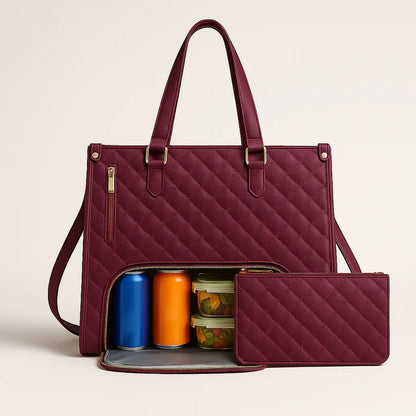 Lunvera™ – 3-in-1 Tote & Lunch Bag,