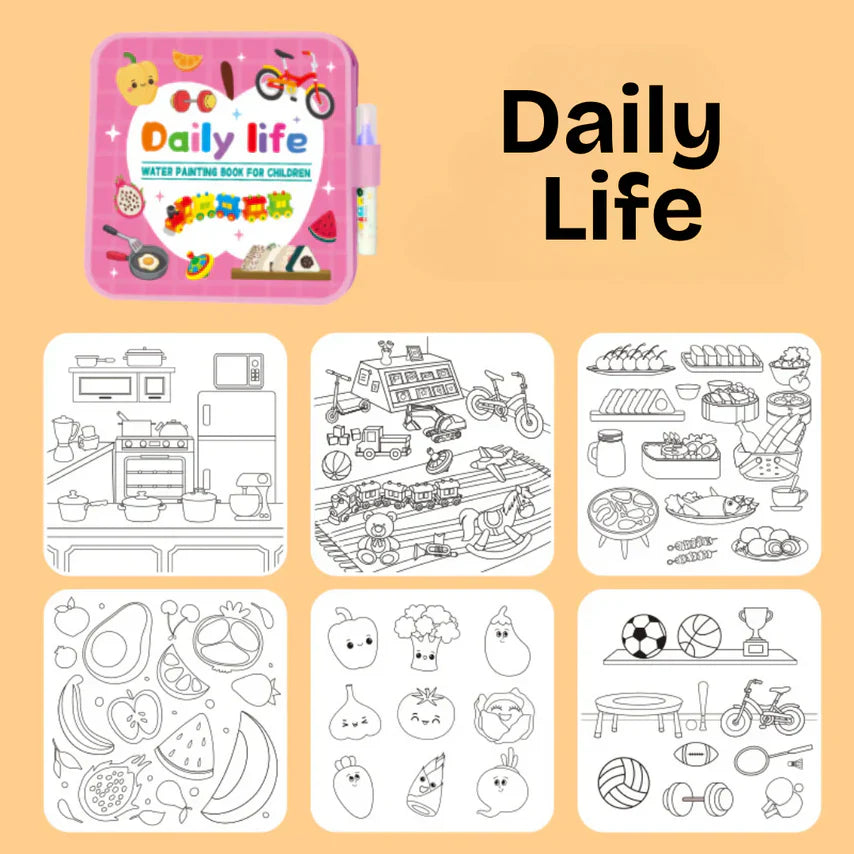 DoodleDry™ Water Coloring Book