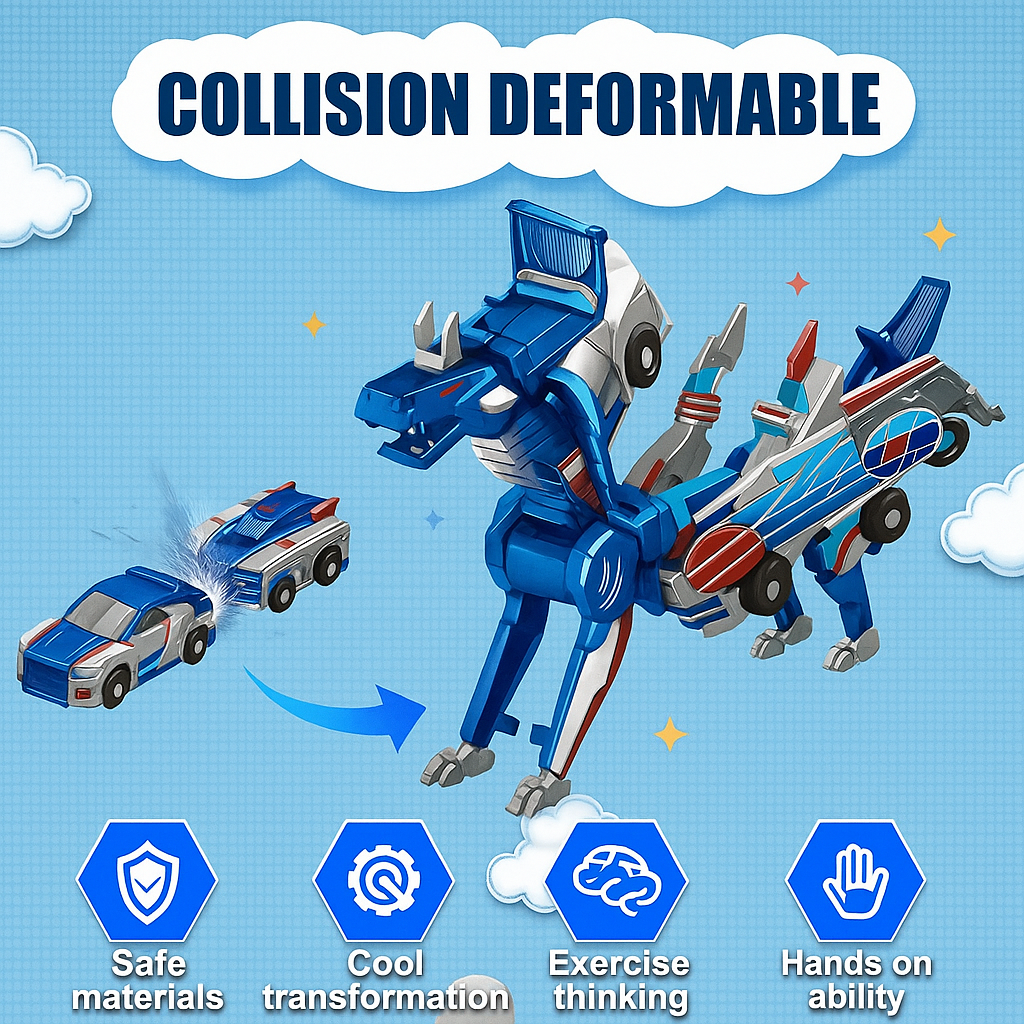 2-in-1 Dragon Transformer Toy